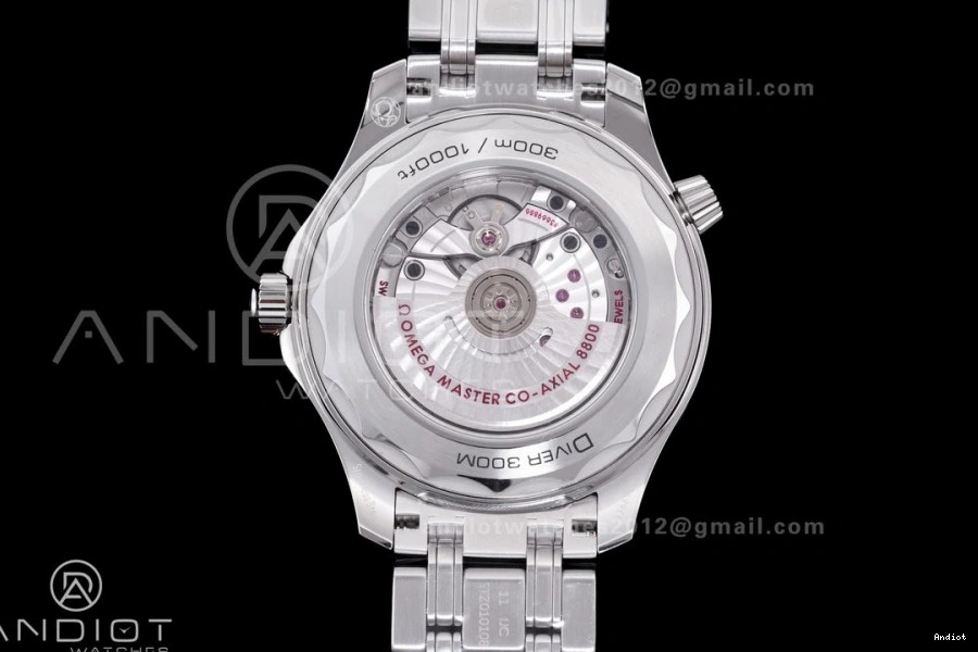 SS Super Edition 1:1 On 8806 Asian Black Bracelet Ceramic White Seamaster Dial 300M Best Clone V4 VSF Diver Bezel 1229